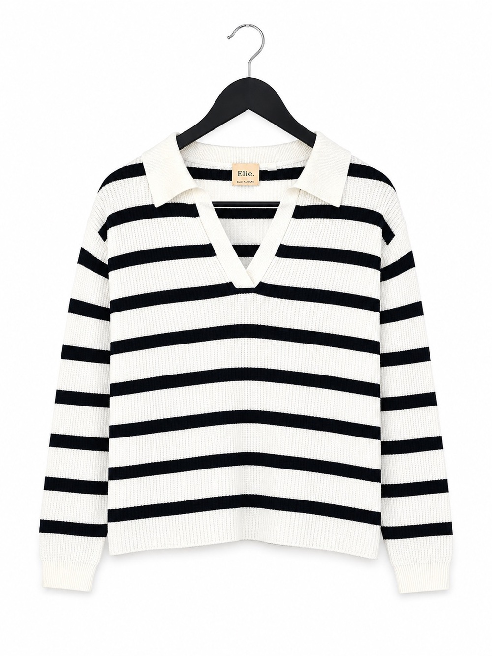 Elie Tahari Elie Striped Knit pullover sweater